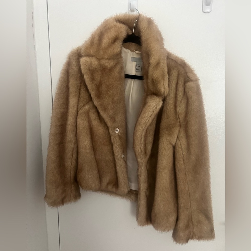 Tan Faux Fur Jacket